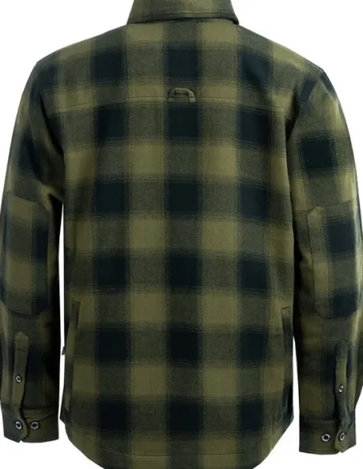 Arrak M's Flannel Shirt Insulated Olive/Black-Arrak Outdoor Sale