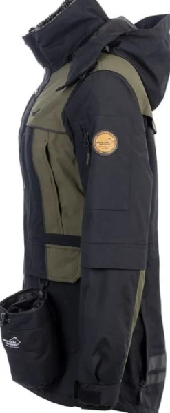 Arrak Original Jacket naisten takki, musta/oliivinvihreä-Arrak Outdoor Discount