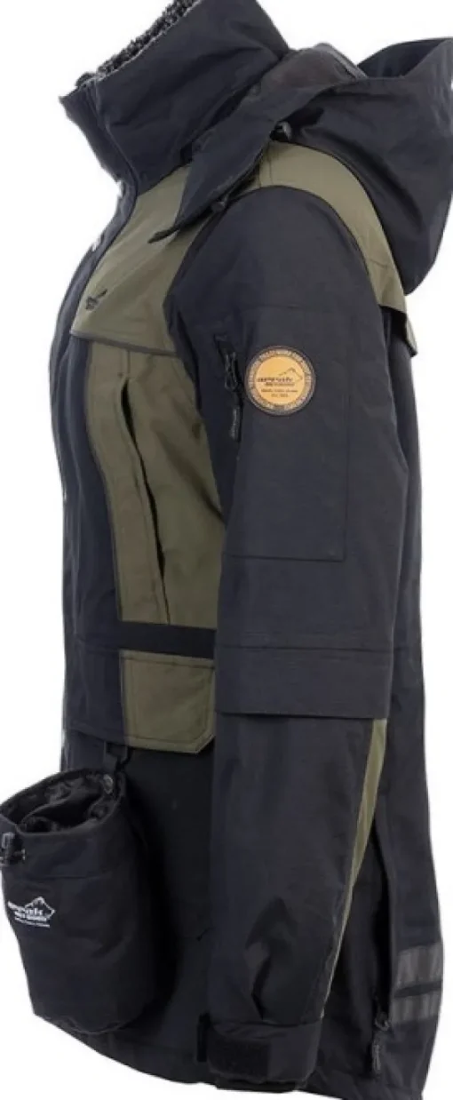 Arrak Original Jacket naisten takki, musta/oliivinvihreä-Arrak Outdoor Discount
