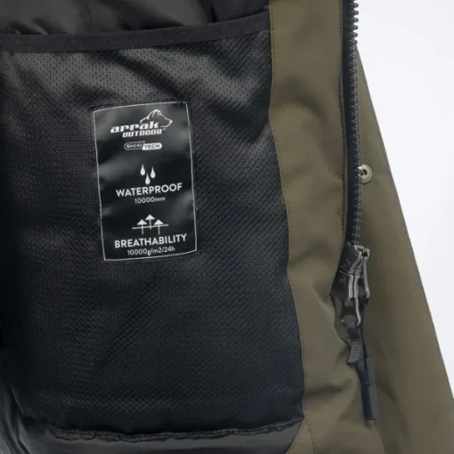 Arrak Parkas vuorattu parkatakki, maastonvihreä-Arrak Outdoor Outlet