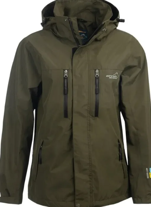 Arrak Rain Jacket sade- ja kuoritakki, oliivi-Arrak Outdoor Fashion