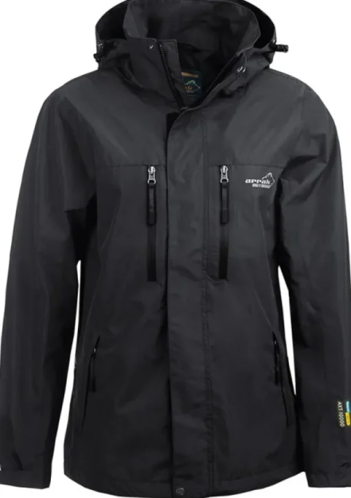 Arrak Outdoor Arrak Rain Jacket sade- ja kuoritakki, musta New
