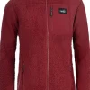 Arrak Outdoor Arrak Sherpa Fleece Jacket naisten fleecetakki, Dark Red Sale