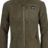 Arrak Sherpa Fleece Jacket naisten fleecetakki, Olive-Arrak Outdoor Outlet