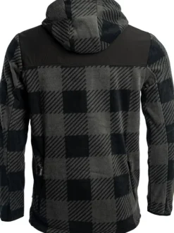 Arrak Unisex Canada Fleece fleece-takki, harmaa/musta-Arrak Outdoor Fashion