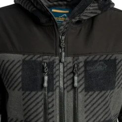 Arrak Unisex Canada Fleece fleece-takki, harmaa/musta-Arrak Outdoor Fashion