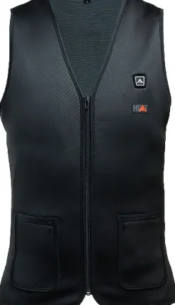 Avignon Heat Vest Thin V-Neck Powerbank Black Best