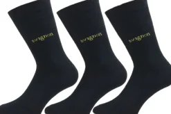 Avignon Liner -merinovillasukat, unisex, 3 kpl, musta New
