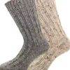villasukat, 2kpl, harmaa/beige-Avignon Best