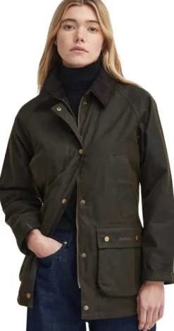 Acorn Wax Jacket naisten takki, Olive-Barbour Discount