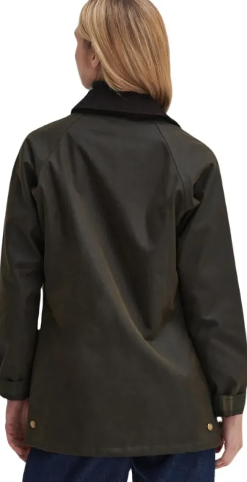 Acorn Wax Jacket naisten takki, Olive-Barbour Discount