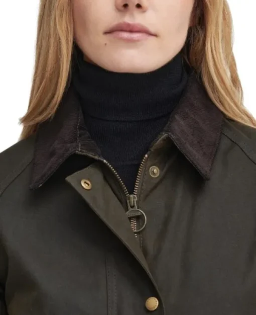 Acorn Wax Jacket naisten takki, Olive-Barbour Discount