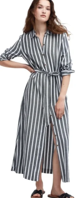 Annalise Striped Shirt Dress paitamekko, Navy Stripe-Barbour Outlet