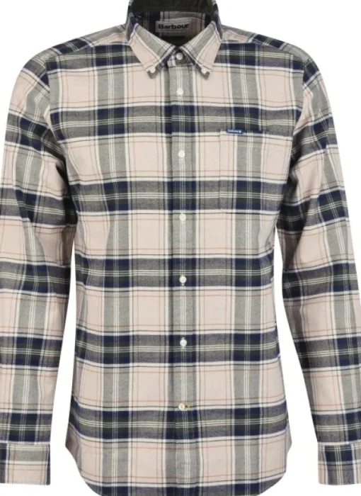 Barbour Betsom Tailored Fit puuvillapaita, Stone Marl Best