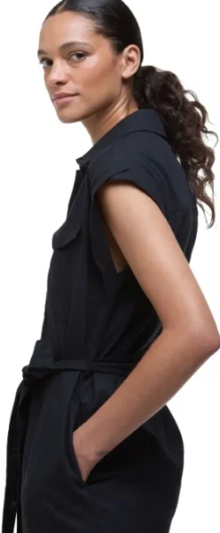 Barbour Birdie Maxi Dress mekko, Black Clearance