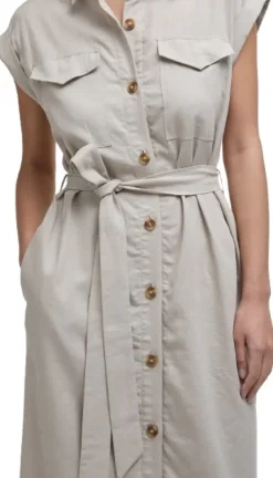 Barbour Birdie Maxi Dress mekko, Light Sand Outlet