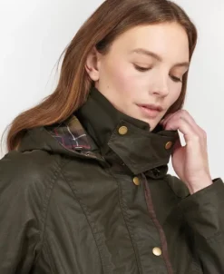 Bower Wax Jacket naisten vahatakki, oliivi-Barbour Best
