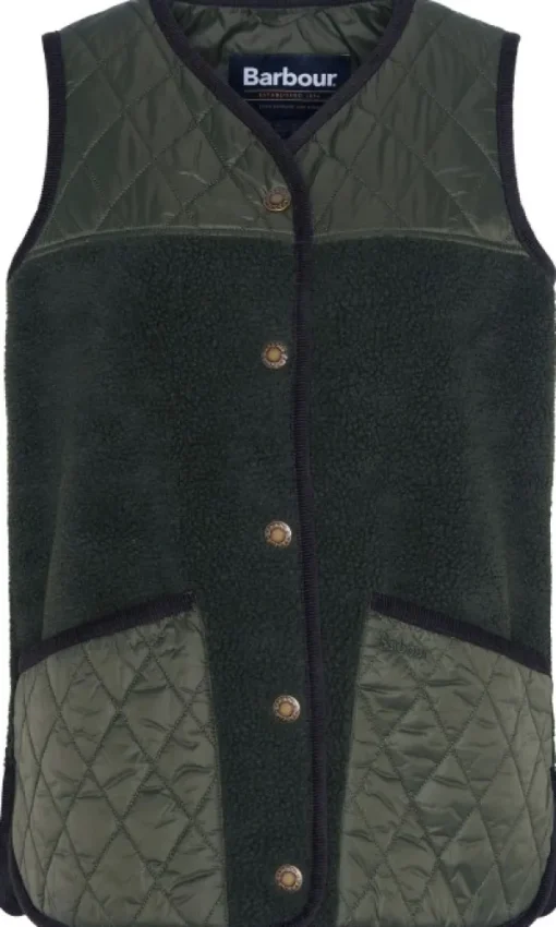 Barbour Brambles Gilet naisten liivi, Olive/Classic New