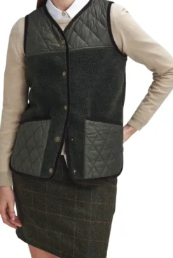 Barbour Brambles Gilet naisten liivi, Olive/Classic New