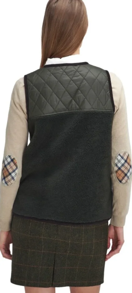 Barbour Brambles Gilet naisten liivi, Olive/Classic New