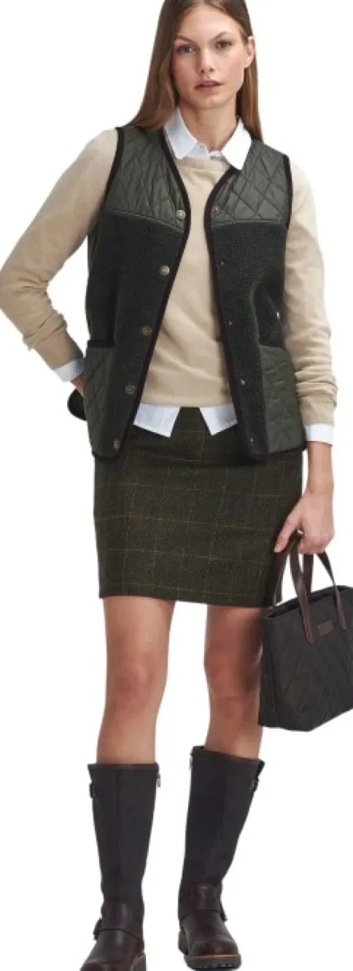 Barbour Brambles Gilet naisten liivi, Olive/Classic New