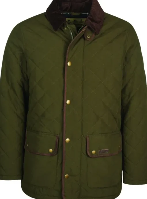 Barbour Burton Quilt ulkoilutakki, tummanvihreä Outlet