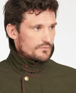 Barbour Burton Quilt ulkoilutakki, tummanvihreä Outlet