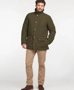 Barbour Burton Quilt ulkoilutakki, tummanvihreä Outlet