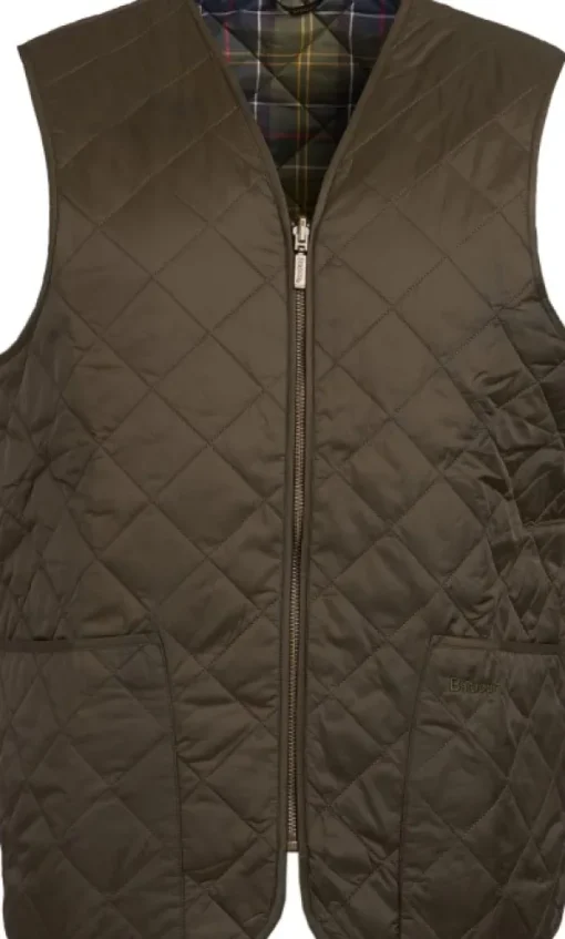 Eaves Zip In Liner liivi, oliivinvihreä/tartaani-Barbour Outlet