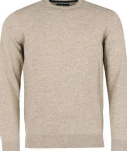 Barbour Essential Lambswool Crew Neck lampaanvillapaita, Fossil Outlet