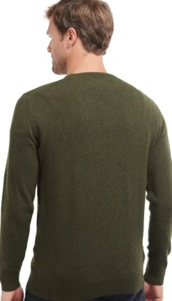 Essential Lambswool Crew Neck lampaanvillapaita, Seaweed-Barbour Fashion