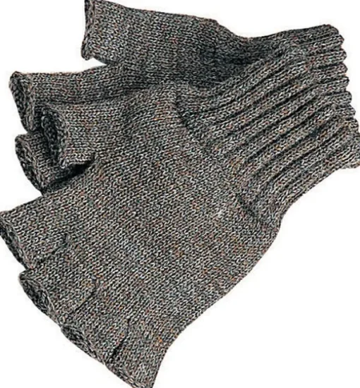 Barbour Fingerless Gloves käsineet, Dark Olive Check Discount