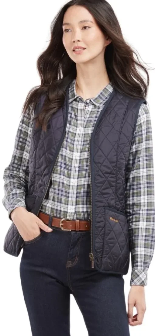Barbour Fleece Betty -naisten liivi, Navy Online