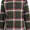 Folley Tailored Fit paita, Olive-Barbour Best