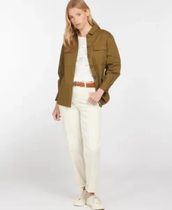 Hartley Overshirt -naisten päällyskauluspaita, Nori Green-Barbour Discount