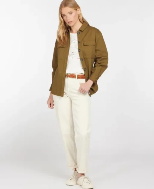 Hartley Overshirt -naisten päällyskauluspaita, Nori Green-Barbour Discount