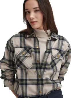Highfield Check naisten paita, Sand-Barbour Sale