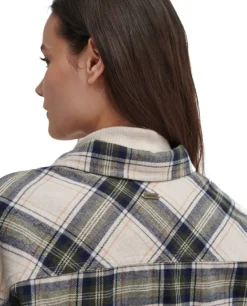 Highfield Check naisten paita, Sand-Barbour Sale