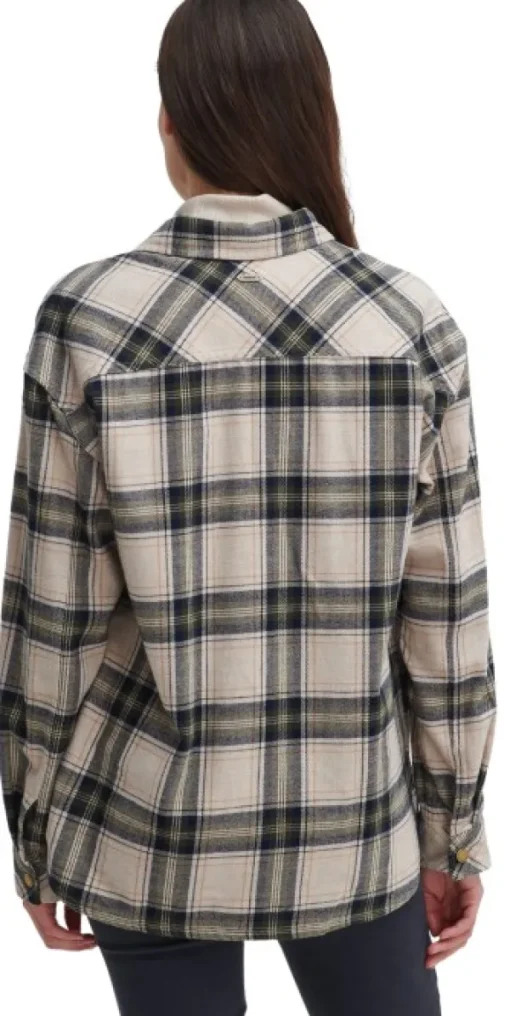 Highfield Check naisten paita, Sand-Barbour Sale
