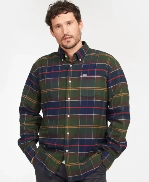 Hogside Tartan Regular Fit Shirt puuvillapaita, Classic Tartan-Barbour Outlet