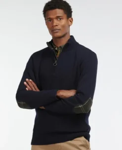 Holden Half Zip miesten villapaita, tummansininen-Barbour Clearance