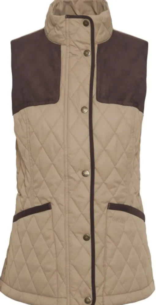 Keeper Wear Quilted Gilet naisten ampumaliivi, Military Brown-Barbour Hot