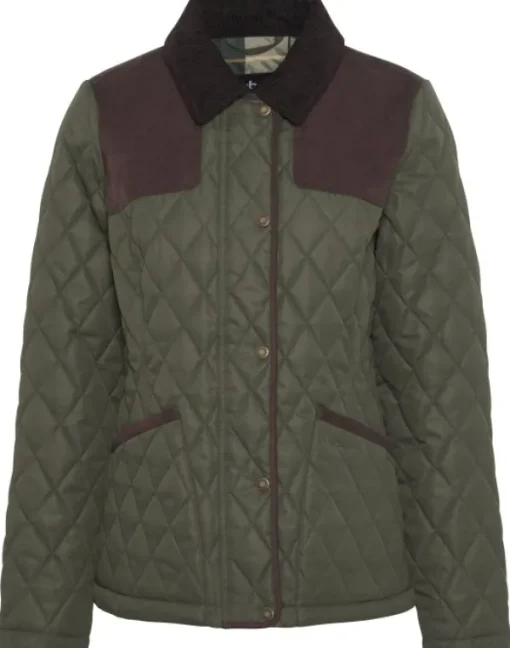 Keeper Wear Quilt naisten takki, Olive-Barbour Discount