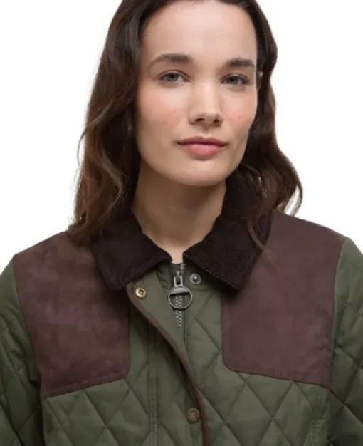 Keeper Wear Quilt naisten takki, Olive-Barbour Discount