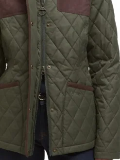 Keeper Wear Quilt naisten takki, Olive-Barbour Discount