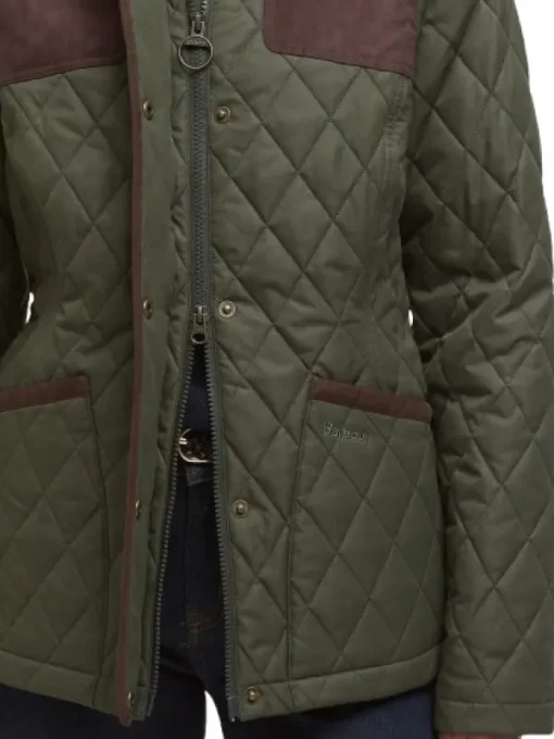 Keeper Wear Quilt naisten takki, Olive-Barbour Discount