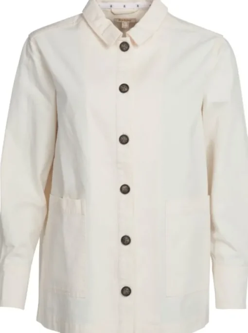 Barbour Lyndale Overshirt naisten paita, valkoinen Best