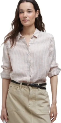 Marine Shirt naisten paita, Bran Stripe-Barbour Outlet