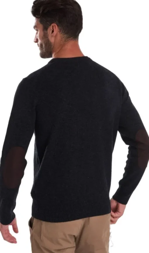 Miesten Patch Crew Grey-Barbour Outlet