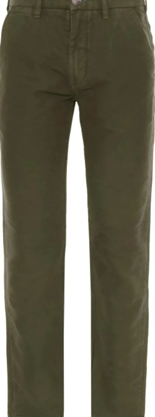 Moleskin Tailored Fit housut, Olive-Barbour Outlet